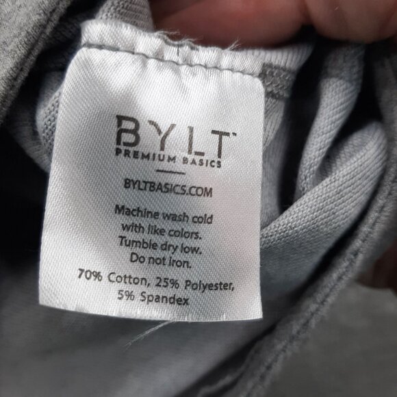 Bylt Wide Neck Lux Gray Men's T-Shirt L Premium Basics - Picture 4 of 6